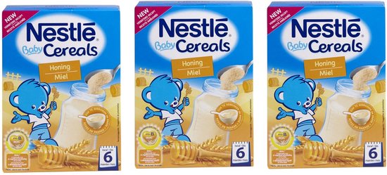 Nestlé - Céréales pour Bébé au miel - 6m+ (3x250g)