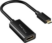 Adaptateur SAMTECH USB C vers HDMI - 4K à 30 Hz - Thunderbolt 3 - Noir métallisé Premium