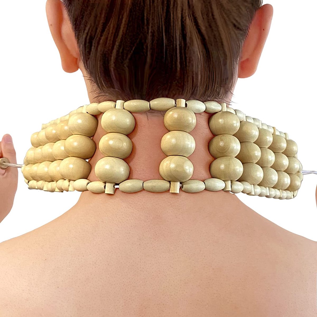 Goedkoopste Houten Rug Massage Roller | Ontspanning | Rugpijn | Nek en Benen | Zelfmassage | Cellulites Therapie