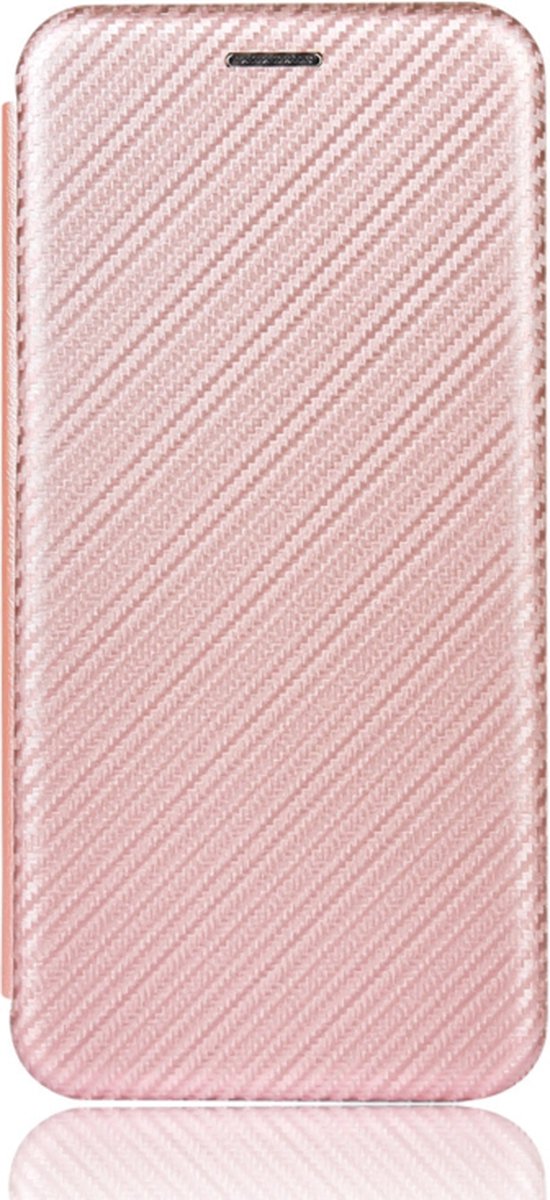 Slim Carbon Cover Hoes Etui voor iPod Touch - Roze - 