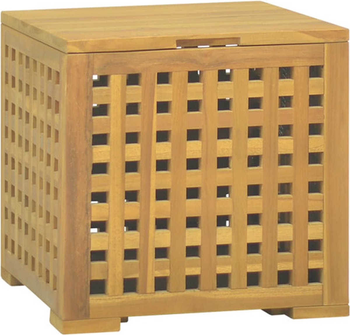 vidaXL - Touwkist - 40x40x40 - cm - massief - teakhout