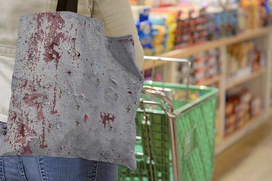 Sac Bandoulière - Sac De Plage - Shopper Rouille - Métal - Vintage - Motif - 40x40 cm - Sac Coton