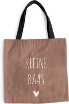 Sac bandoulière - Sac de plage - Shopper Proverbes - Citations - Little boss - 45x45 cm - Sac en coton