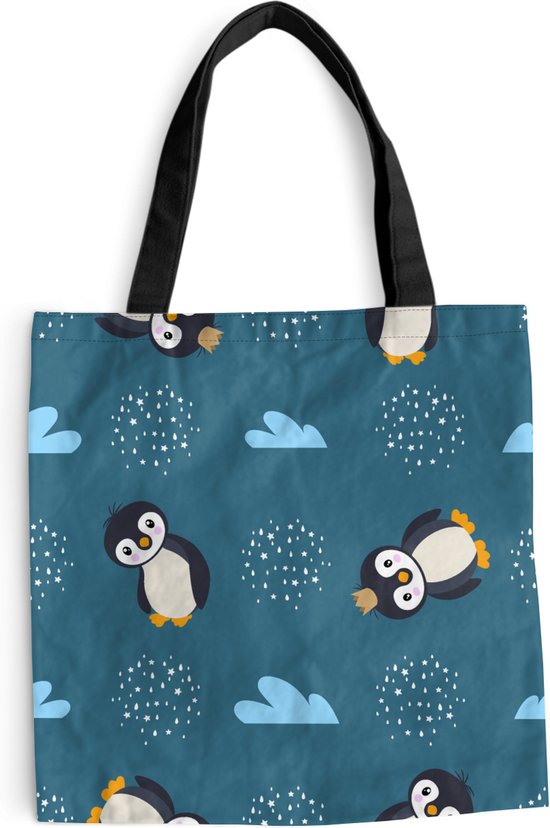 Schoudertas - Strandtas - Shopper Pinguïn - Baby - Fruit - Bloemen