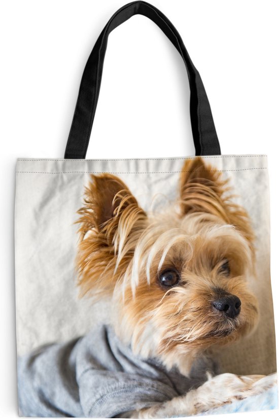 Sac à bandoulière Sac de plage Shopper Yorkshire Terrier avec