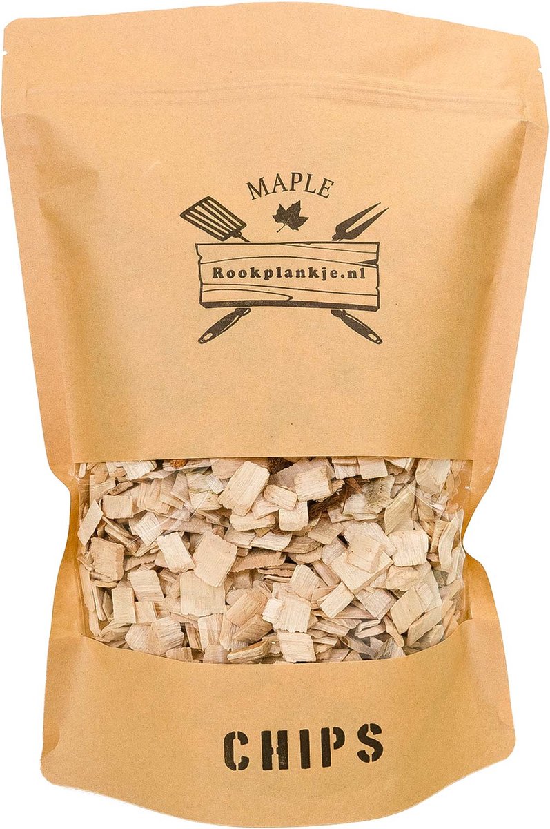 Esdoorn Chips 2 L | BBQ | Rookhout | Maple Rooksnippers - Rookplankje.nl