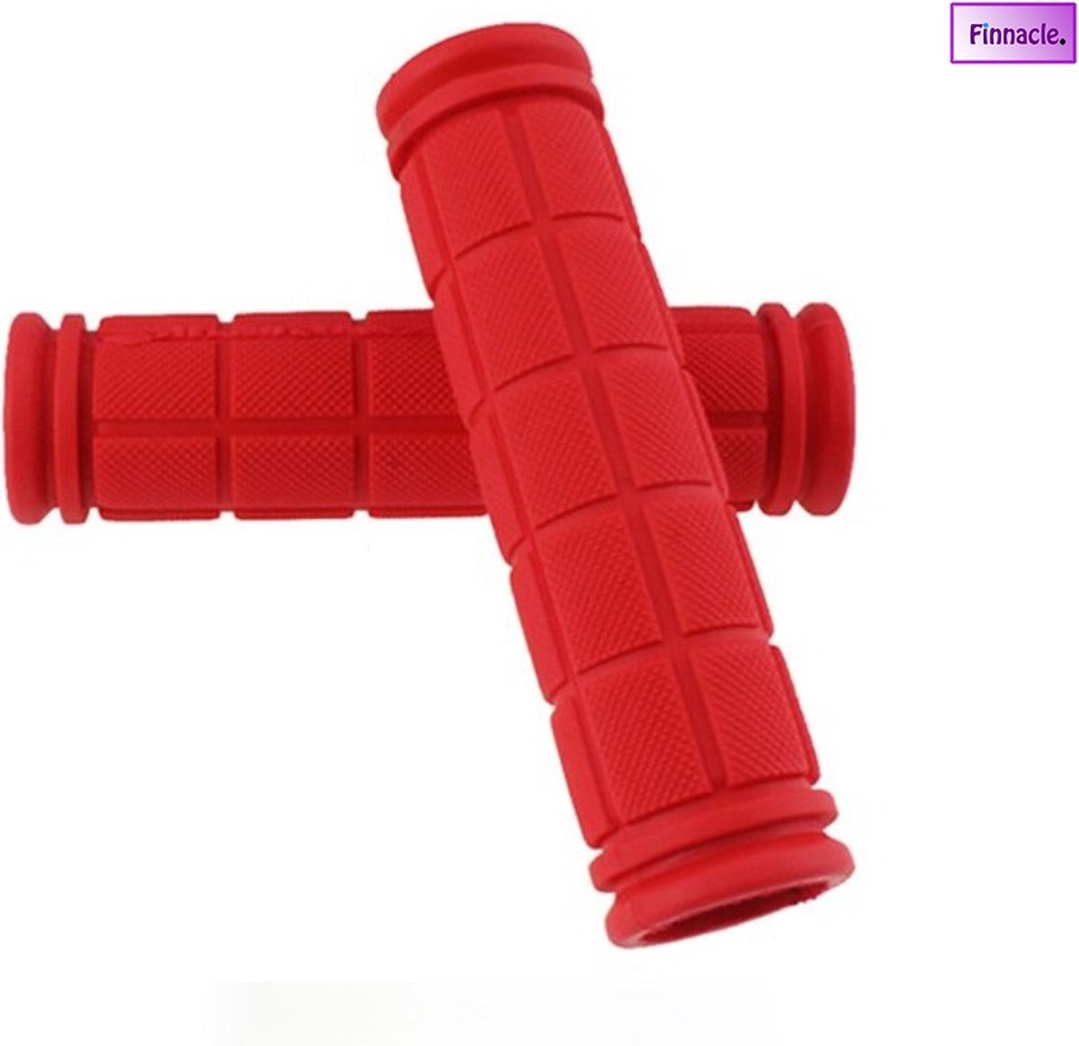 Finnacle - Fietshandvatten Stuur Grips Anti-Slip Fiets Handvat Bar Grips Rubber Rood