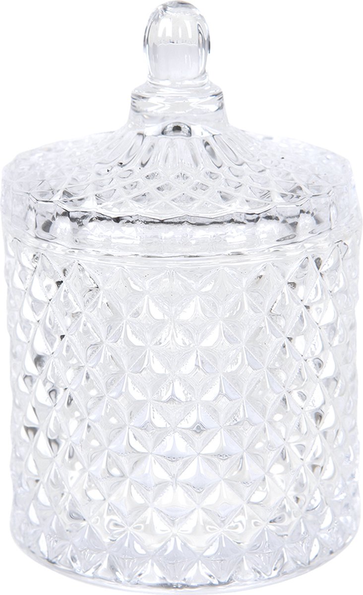 Clayre & Eef Glazen potje Ø 8x13 cm Glas Rond Potje