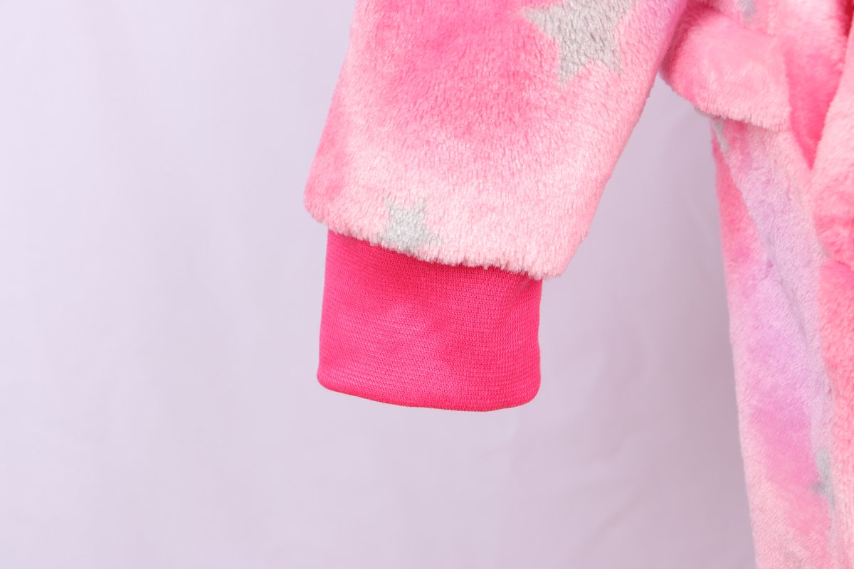 Joya Kids® Eenhoorn Onesie | Unicorn roze huispak | Verkleed kostuum kinderen | verkleedkleding jurk | Maat 98/104 (100) + Haarband | Cadeau meisje — afbeelding 9
