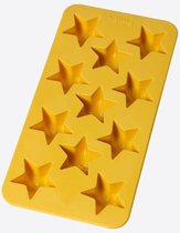 Moule à glaçons en caoutchouc Lékué pour 11 glaçons étoiles jaune 22x11x2.3cm