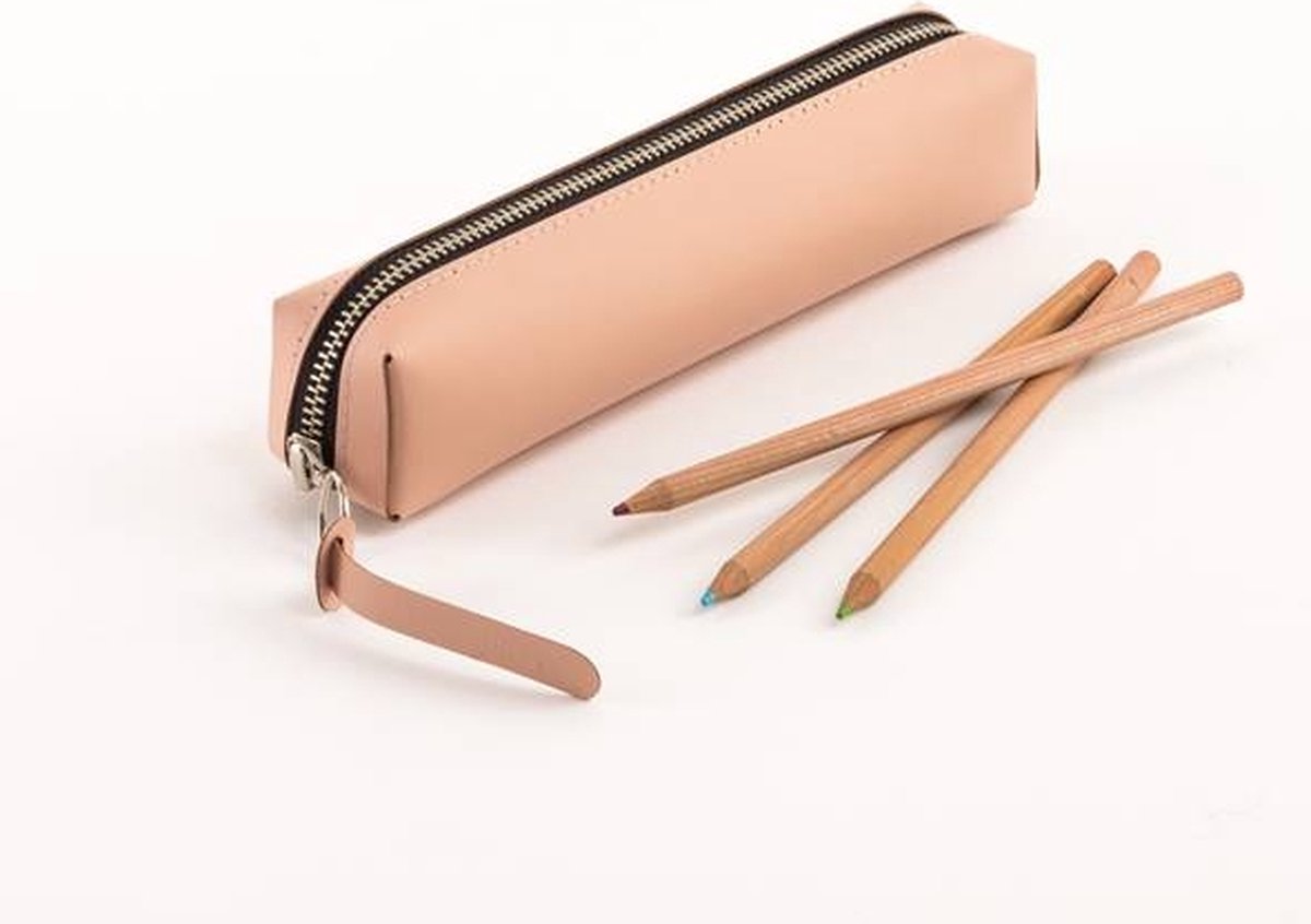 Vacavaliente - Urban 3D Etui Klein - Leer - Roze -