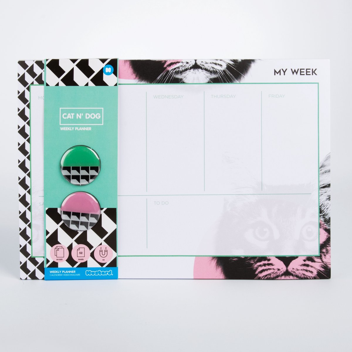 Mustard - Weekplanner - 52 weken - kat
