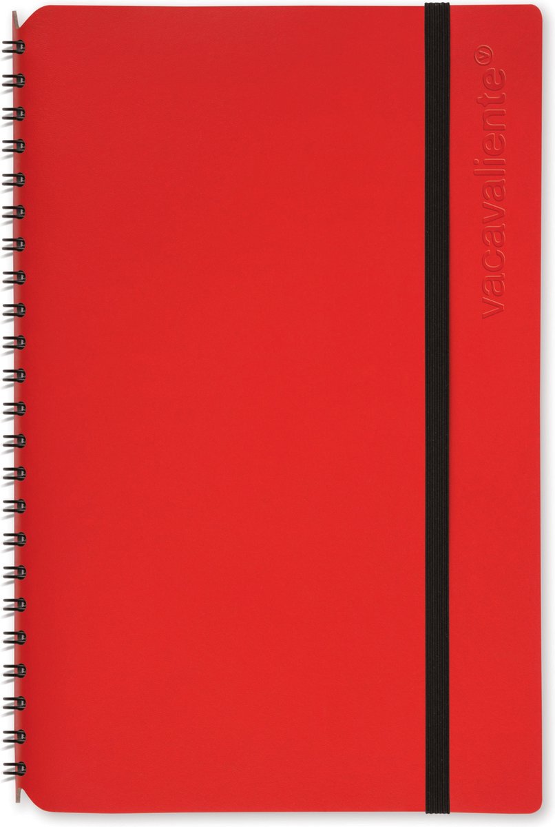 Vacavaliente - Notitieboek A5 - Gerecycled Leer - Rood
