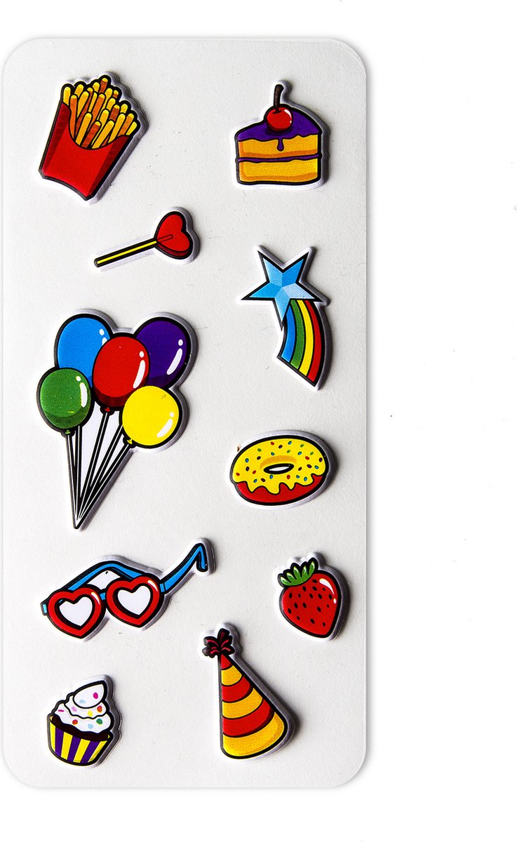 3D Stickers Party - Set van 10 - Celly