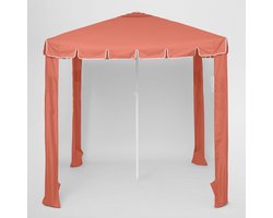 Sunnylife - Beach Strandtent Cabana Terracotta 200 x 200 cm - Polyester - Oranje -
