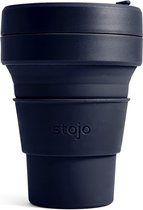 Stojo - Pocket Cup - Koffie / Theebeker - 355 ml - Herbruikbaar - Opvouwbaar - Denim