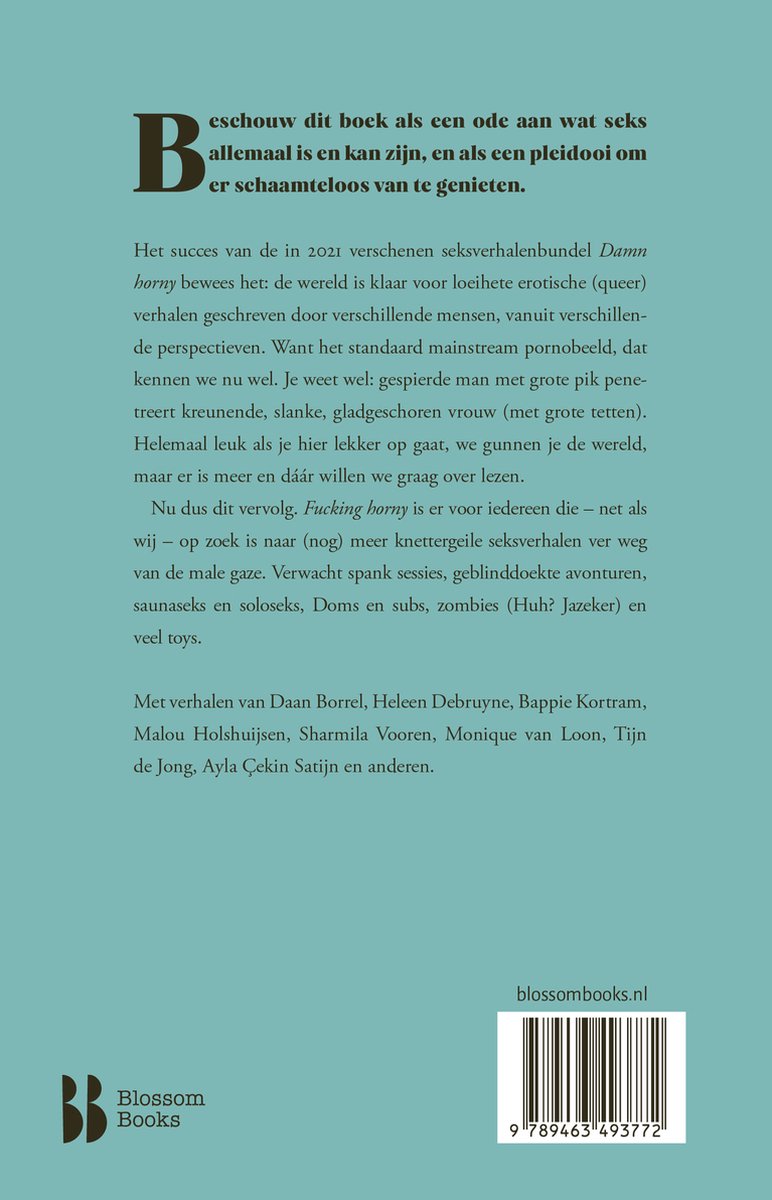 Fucking horny - back cover
