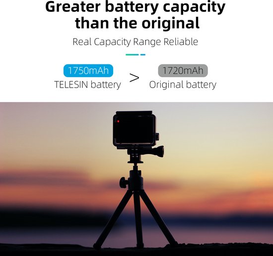 AuyKoo Endurance Battery for GoPro Hero 11 / Hero 10 / Hero 9, 3