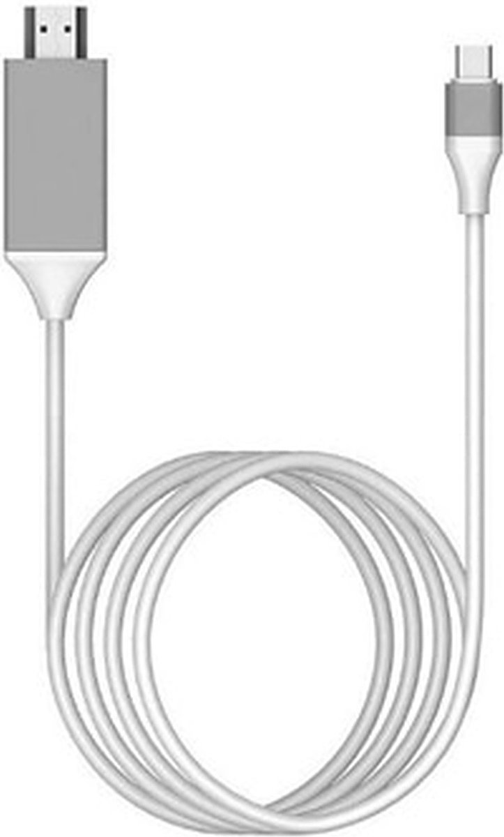 Joyroom® USB-C 3.1 Naar HDMI 4K Kabel - 2 Meter - Hoogwaardige Kwaliteit - 4K Bij 30Hz - Wit