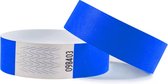 100 Polsbandjes - 2 Kleurenmix - Blauw en Rood - Combicraft