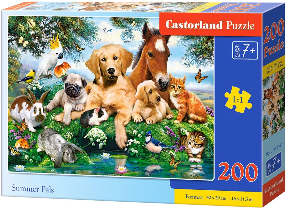 Puzzel – 200 stukjes – Dieren – Premium kwaliteit