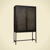 RENEW Carini Cabinet black 2 drs. 110x45x190