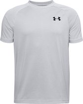 Under Armour Tech Tee Jongens - sportshirts - Grey/White - Mannen