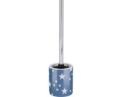 WENKO WC-garnituur Stella - WC-borstelhouder, keramiek, 10 x 39 x 10 cm, donkerblauw