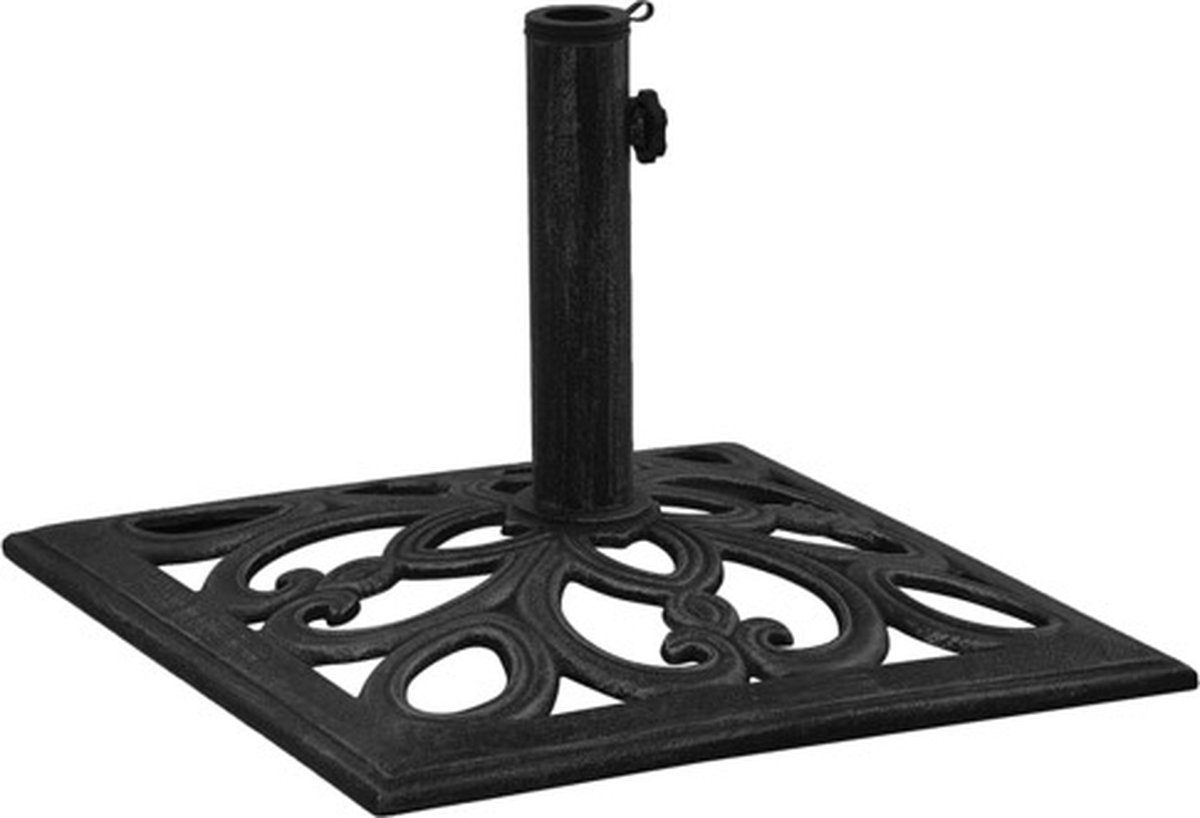 Bol.com vidaXL - Parasolvoet - 47x47x33 - cm - gietijzer - zwart aanbieding