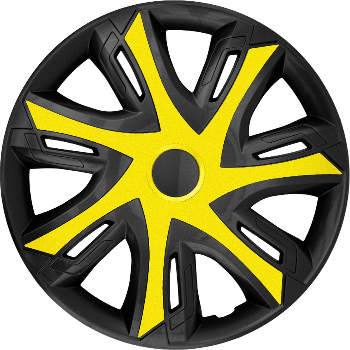NRM - Wieldoppen | N-Power 15' bicolor geel /zwart 4szt