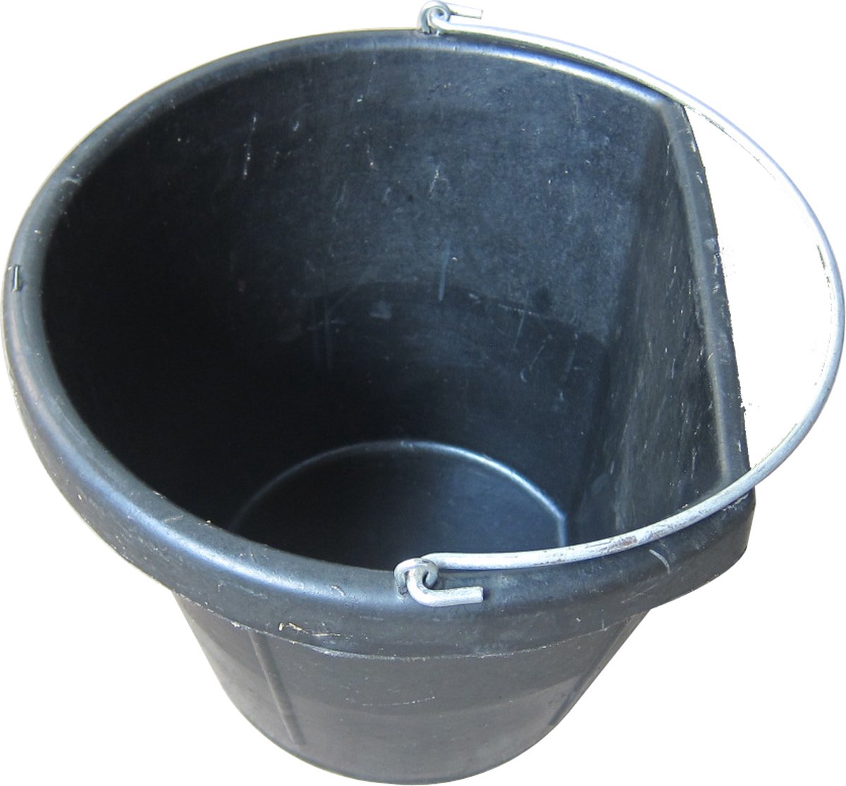 17L Rubber Emmer - Emmers - vlakke kant - platte kant - 17L