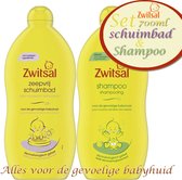 Set: Zwitsal zeepvrij Badschuim 700ml en Zwitsal shampoo 700ml