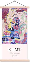 Porte-affiche avec affiche - Affiche scolaire - Peinture - Art nouveau - Gustav Klimt - 40x80 cm - lattes vierges