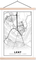Porte-affiche avec affiche - Affiche scolaire - Carême - Carte - Carte - Plan de la ville - 60x90 cm - Lattes vierges