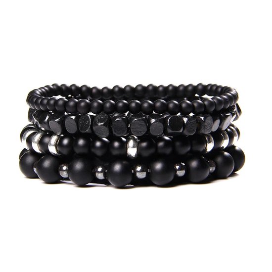 Armband van Tijgeroog en Hematiet – Stoer & Stijlvol Natuursteen – Mannen sieraden.nl