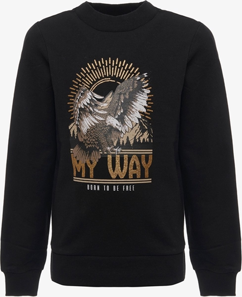 MyWay meisjes sweater - Zwart - Maat 158/164