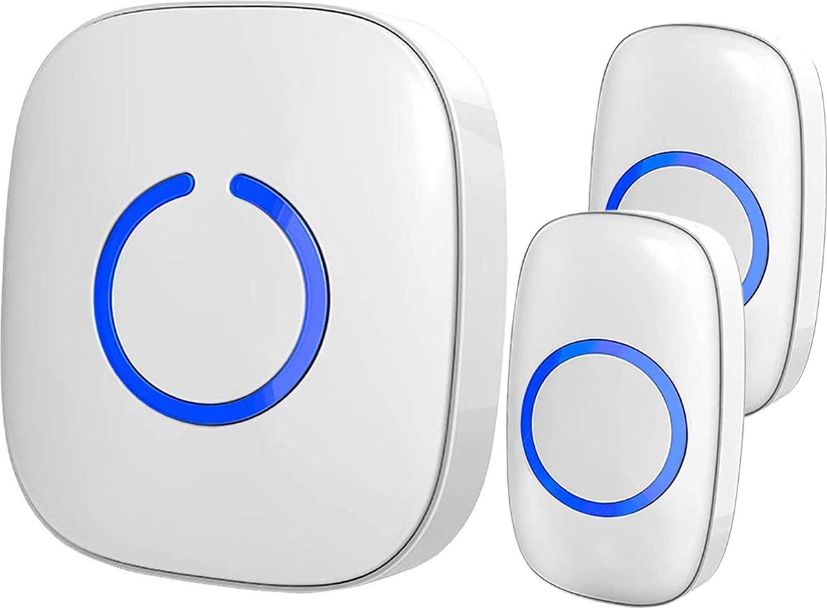 Deurbel - draadloze deurbel met ontvangers – wireless doorbell – duurzaam - eenvoudig te installeren