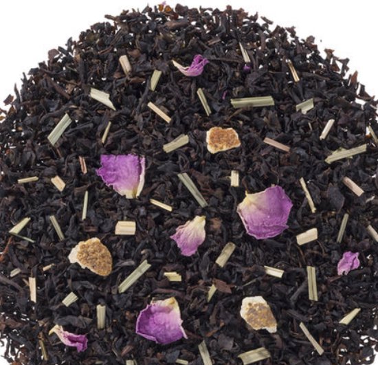 ZijTak - Dahlia Dark - Zwarte thee met  citroengras en rozenblaadjes - 100 g