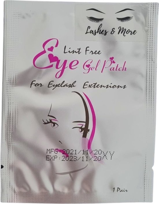 Patchs pour les yeux - Coussinets pour les yeux - 200 pièces 100 paires de coussinets pour les yeux - EXTENSION DE CILS - PAQUETS - PAD POUR LES YEUX - LIT GRATUIT