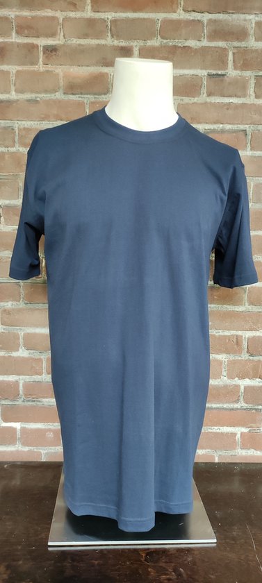 T-shirt Bamboe col rond bleu foncé – XL
