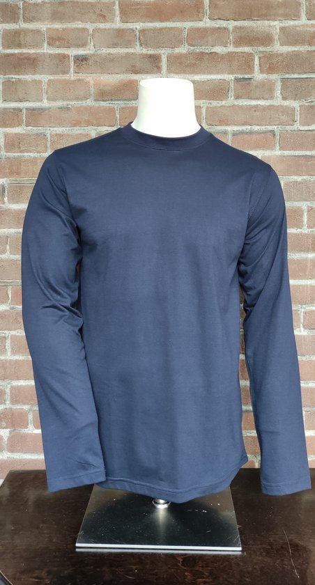 Bamboe longsleeve shirt- donkerblauw- maat XL- #21.01