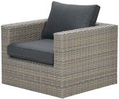 Garden Impressions Menorca lounge fauteuil - L-shape - vintage willow/black