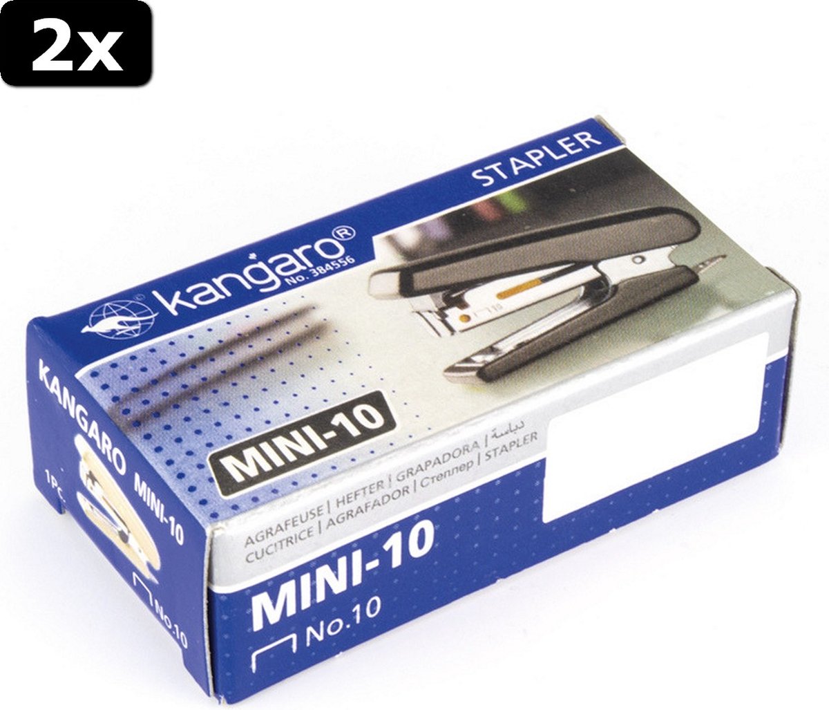 Agrafeuse Mini-10 + 1000 Agrafes + Détachant - Bureau Vert - Neuf