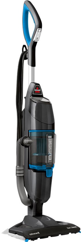 BISSELL Vac & Steam Stoomreiniger en Stofzuiger - 2 in 1 Vacuum Cleaner - Stoomklaar in 30 Seconden - Hygiënische Reiniging - Stoom Dweil - Vlekkenreiniger voor Harde Vloeren - 1977N