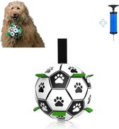 Honden Speelgoed Bal Voetbal Extra Sterk Met Handvaten Ball Hondenbal - 15 cm - Dutchwide