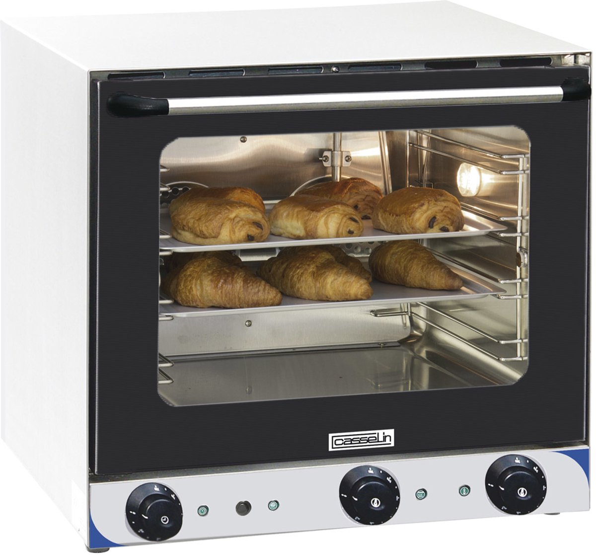 Casselin CFCV2 Zwart, Roestvrijstaal oven