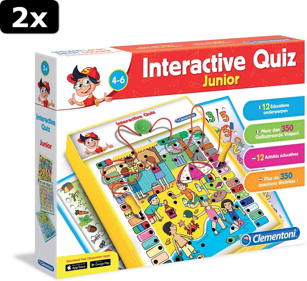 Clementoni- Jogo Interativo Quiz Junior - Babykids