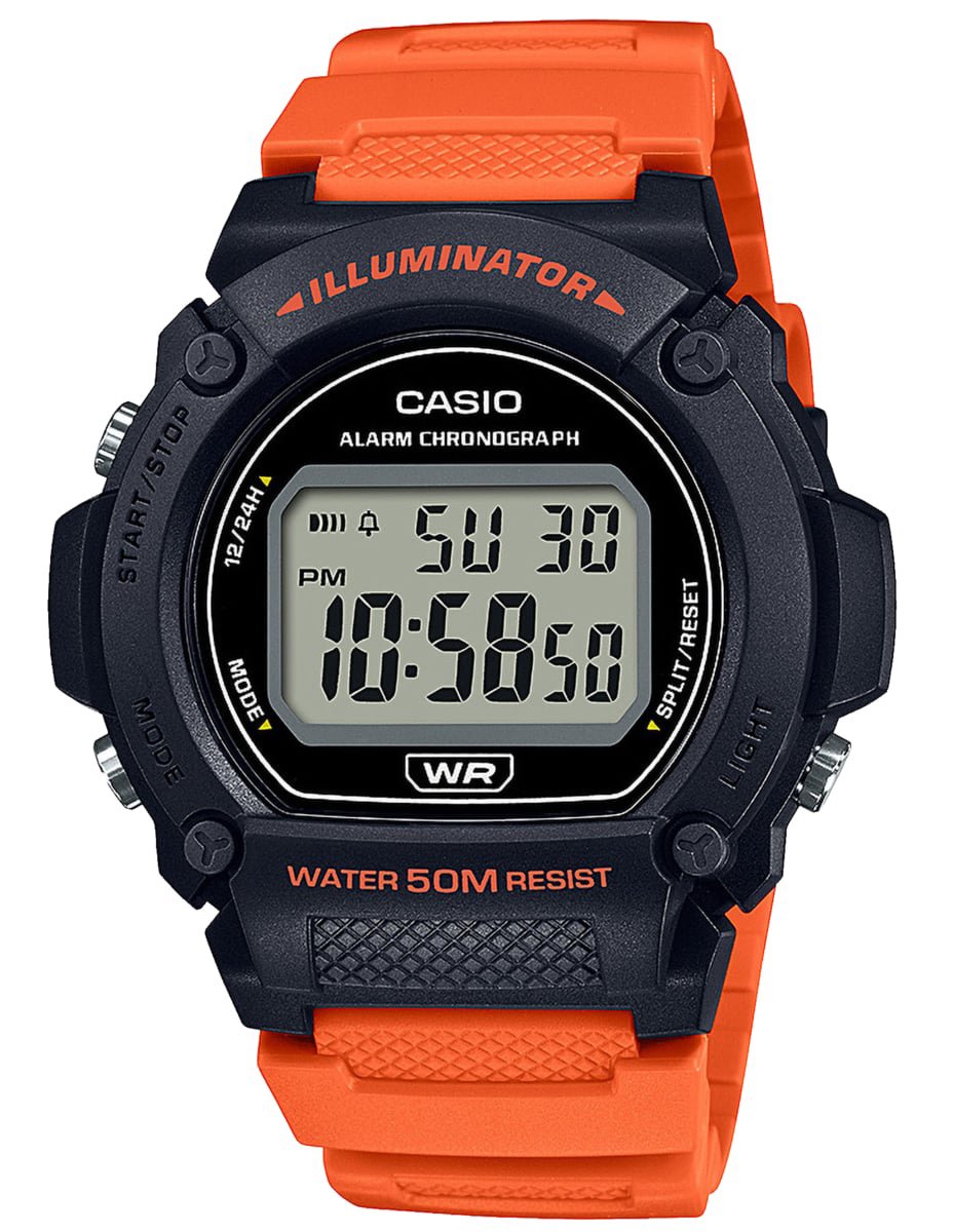 Casio Casio Collection W-219H-4AVEF Horloge - Kunststof - Rood - Ø 44 mm