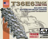 AFV-Club T36E6 Track for M5/M8 Light Tank (workable, conversion kit) + Ammo by Mig lijm