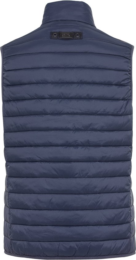 Redmond heren vest katoen, met rits, marine blauw